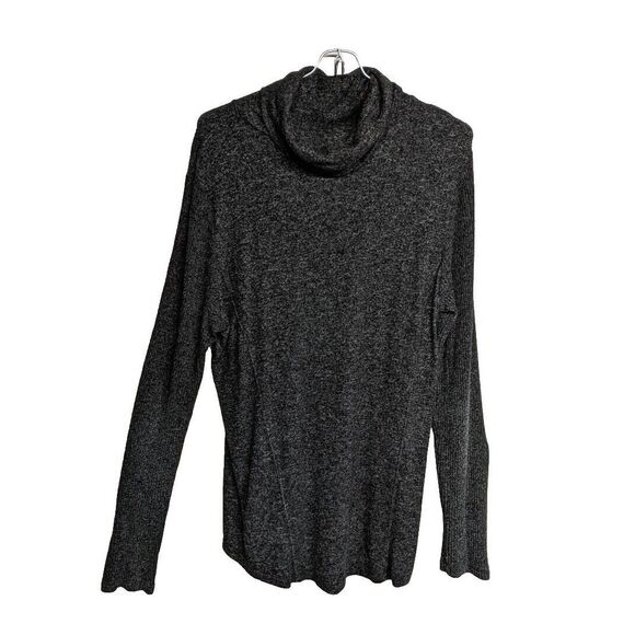 Anthropologie Saturday Sunday Top Large Turtleneck A-line Poly-blend Tunic Grey - Picture 2 of 8